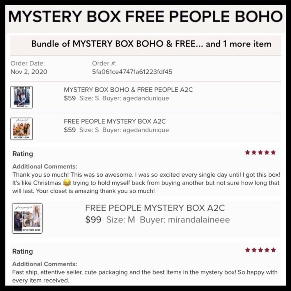 FREE PEOPLE BOHO MYSTERY BOX A2C - Picture 12 of 16